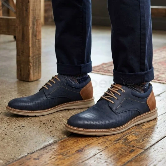 IMAC 100620 3001/013 Navy Men's Casual Shoe | newshoes.ie