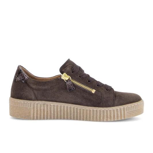 Gabor 6010.02.005 Brown Suede Casual Shoes | newshoes.ie