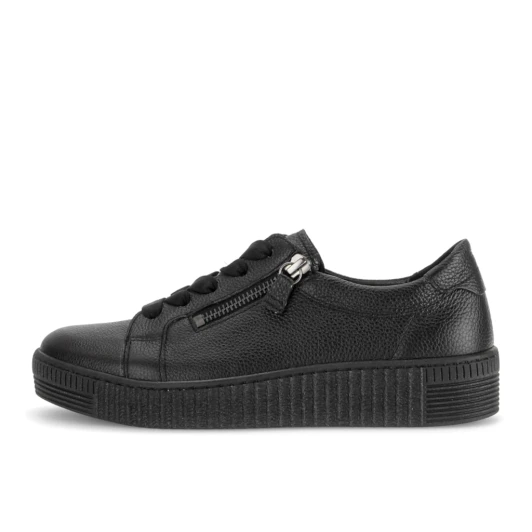 Gabor 6010.02.003 Black Leather Casual Shoe | newshoes.ie