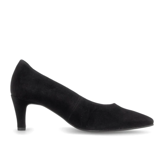 Gabor 3014.01.001 (G fit) Comfort Fit Black Suede Court Shoe | newshoes.ie