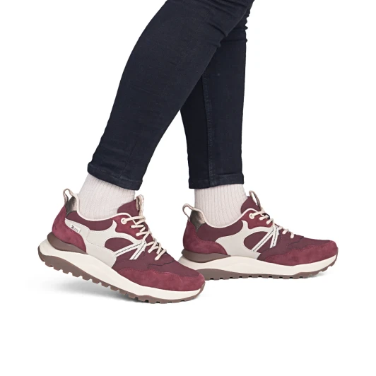 Rieker Sport W2501-35 Wine Beige Brown Water-Repellent | newshoes.ie