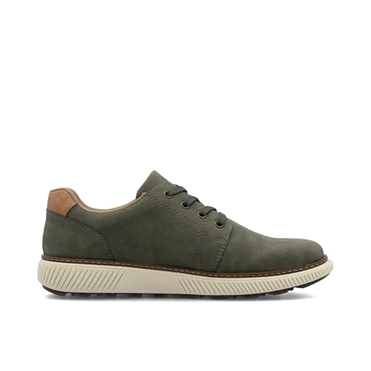 Rieker B3317-54 Olive Water-Repellent Wide Fit Casual Shoe | newshoes.ie