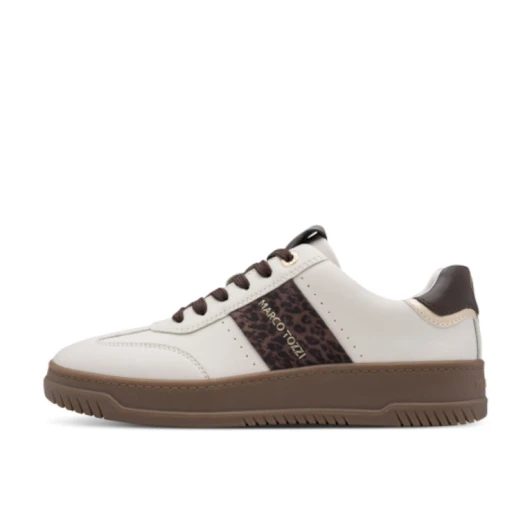 Marco Tozzi 23775-46 490 Cream Leopard Sneaker | newshoes.ie