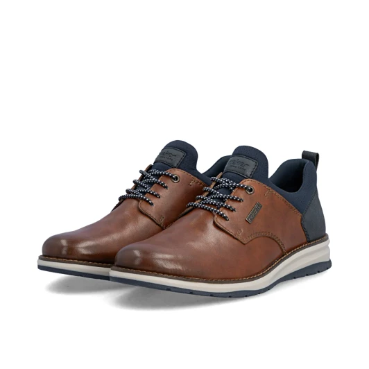 Rieker 14755-24 Tan & Navy Smart Casual Shoe | newshoes.ie