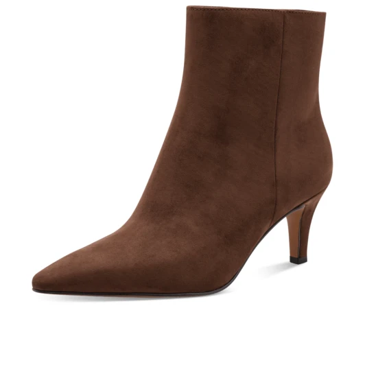 Marco Tozzi 25329-47 317 Choco Suede Ankle Boot | newshoes.ie