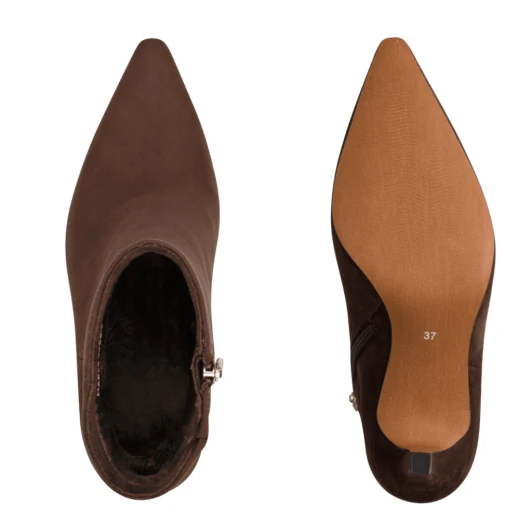 Marco Tozzi 25329-47 317 Choco Suede Ankle Boot | newshoes.ie