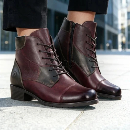 Remonte D6882-35 Burgundy Ankle Boot | newshoes.ie