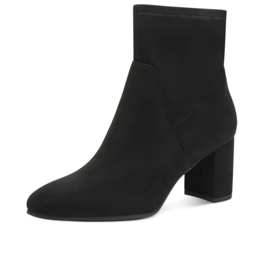 Marco Tozzi 25369-47 001 Black Suede Ankle Boot | newshoes.ie