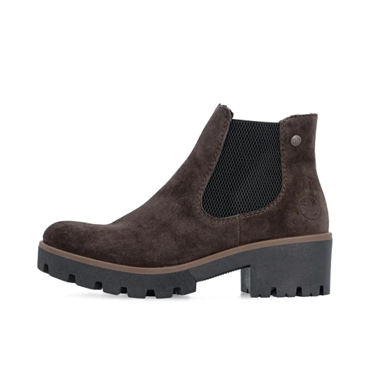 Rieker 79265-25 Dark Brown Chelsea Boot | newshoes.ie