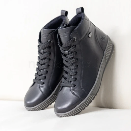 Remonte D0782-00 Black Tex Ankle Boot | newshoes.ie