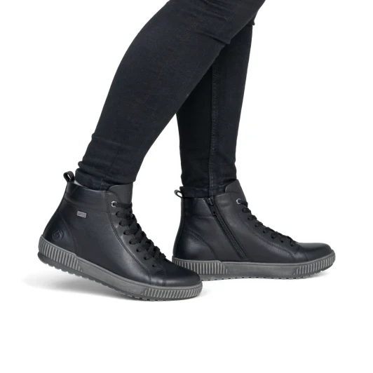 Remonte D0782-00 Black Tex Ankle Boot | newshoes.ie