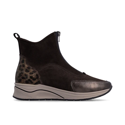 Rieker N9554-25 Dark Brown Wide Fit Ankle Boot | newshoes.ie