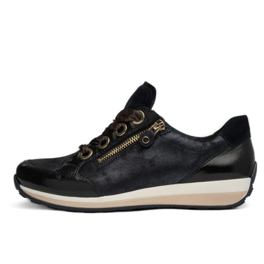 Ara Osaka 12-64587-16 (H Fitting) Navy Wide Fit Sneaker | newshoes.ie