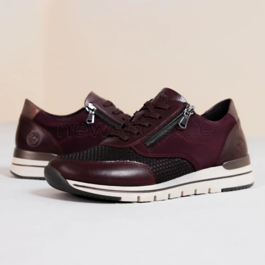 Remonte R6714-30 Burgundy Wine Sneaker | newshoes.ie