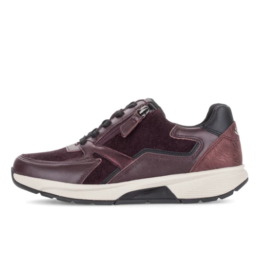Gabor Rolling Soft 0106.01.010 Mulberry Black Sneaker | newshoes.ie