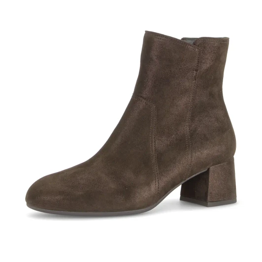 Gabor 8063.01.006 Mocca Suede Leather Wide Fit Ankle Boot | newshoes.ie