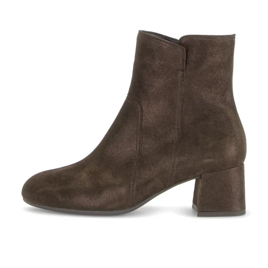 Gabor 8063.01.006 Mocca Suede Leather Wide Fit Ankle Boot | newshoes.ie