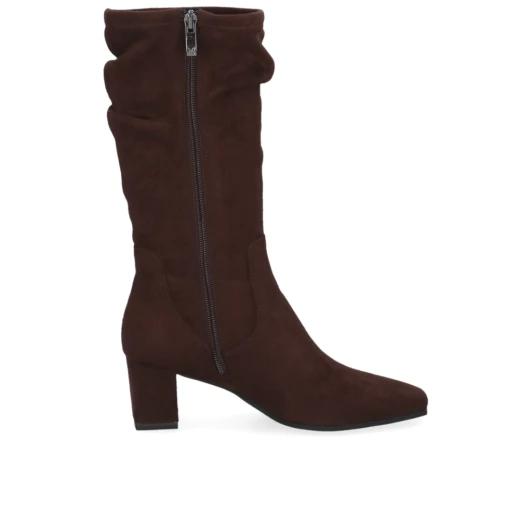 Caprice 9-25303-47 302 Dark Brown Stretch Mid Calf Boot | newshoes.ie