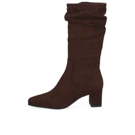 Caprice 9-25303-47 302 Dark Brown Stretch Mid Calf Boot | newshoes.ie