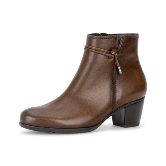 Gabor 8029.01.001 Brown Block Heel Ankle Boot | newshoes.ie
