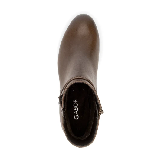Gabor 8029.01.001 Brown Block Heel Ankle Boot | newshoes.ie