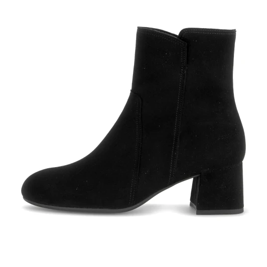 Gabor 8063.01.002 Black Suede Leather Wide Fit Ankle Boot | newshoes.ie