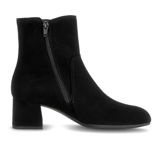 Gabor 8063.01.002 Black Suede Leather Wide Fit Ankle Boot | newshoes.ie