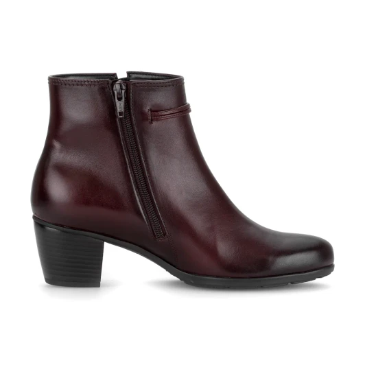 Gabor 8029.01.003 Burgundy Block Heel Ankle Boot | newshoes.ie