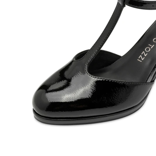 Marco Tozzi 24419-45 018 Black Patent T-Bar Pump | newshoes.ie