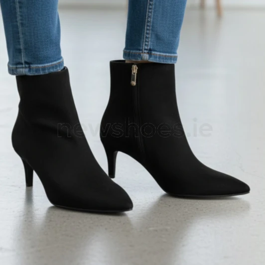 Marco Tozzi 25329-47 001 Black Suede Ankle Boot | newshoes.ie