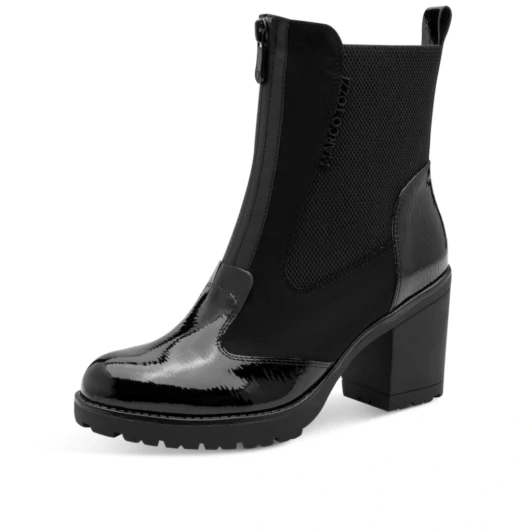 Marco Tozzi 25405-47 098 Black Block Heel Ankle Boot | newshoes.ie
