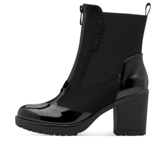 Marco Tozzi 25405-47 098 Black Block Heel Ankle Boot | newshoes.ie