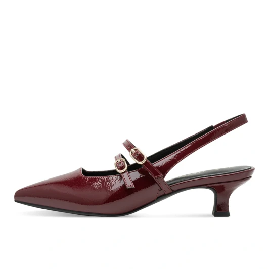 Marco Tozzi 29508-45 530 Chianti Patent Slingback Pump | newshoes.ie