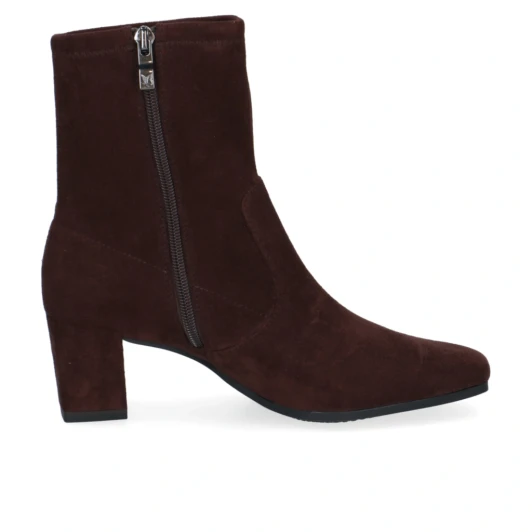 Caprice 9-25354-41 302 Dark Brown Stretch Ankle Boot | newshoes.ie