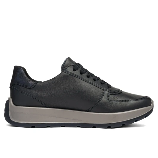 Ara New York 12-25112-32 (H Fitting) Navy Wide Fit Sneaker | newshoes.ie