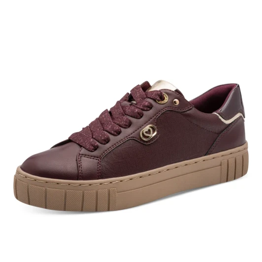 Marco Tozzi 23727-45 549 Bordeaux Platform Sneaker | newshoes.ie