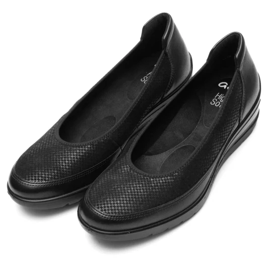 Ara Zurich 2.0 12-50664-01 (H Fitting) Black Wedge Wide Fit Loafer | newshoes.ie