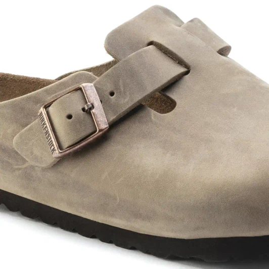 Birkenstock Boston Soft Footbed 1018147 Tobacco Brown Natural Leather Clog | newshoes.ie