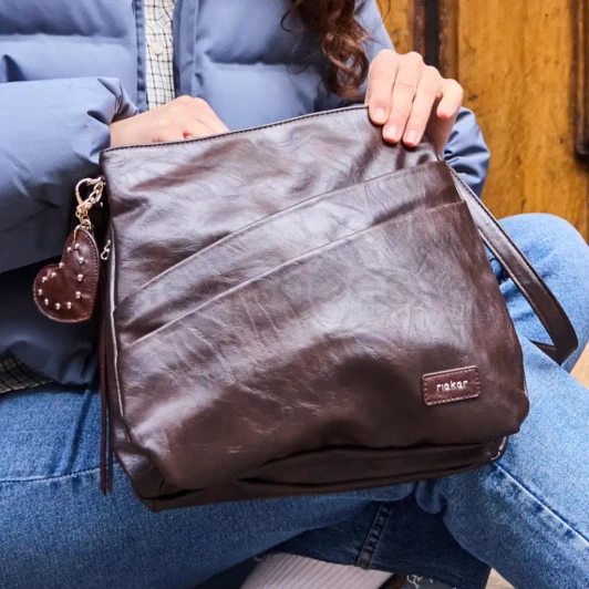 Rieker H1005-25 Brown Cross Body Bag | newshoes.ie