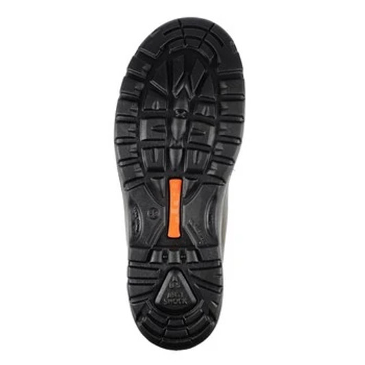 Sole unit view of Grisport Chukka Chelsea brown safety boot