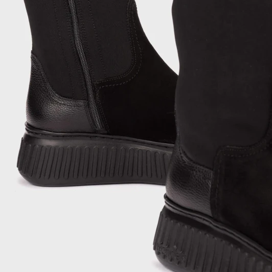 Wonders XFLY 07 A-5207 Black Suede Ankle Boot | newshoes.ie