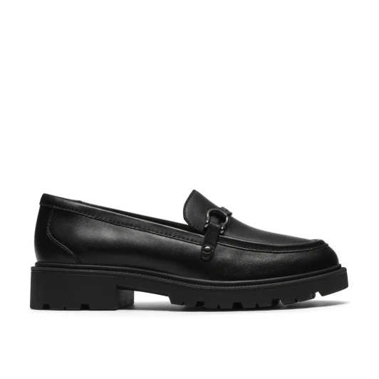 Clarks Code L Step 26320202 Black Leather Loafer | newshoes.ie