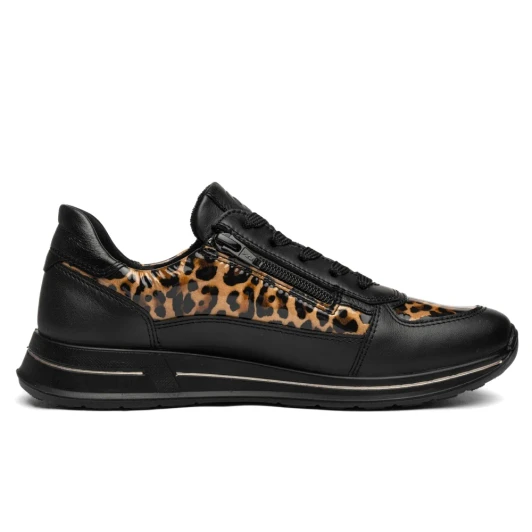 Ara Osaka 2.0 12-24826-25 (H Fitting) Black, Leopard Women's Sneaker | newshoes.ie