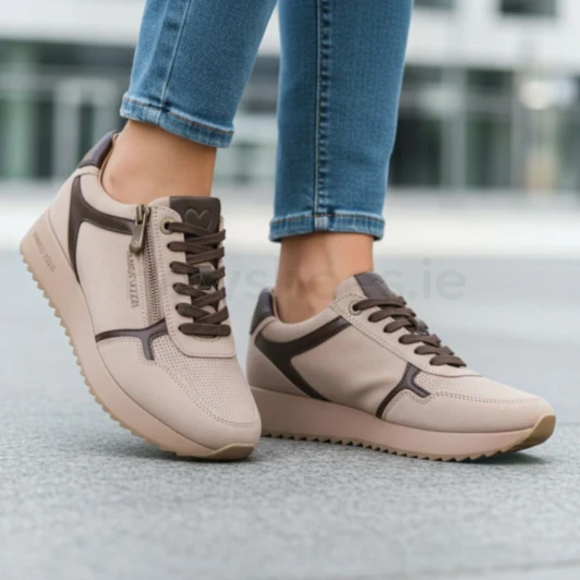 Marco Tozzi 23736-47 470 Taupe Sneaker | newshoes.ie