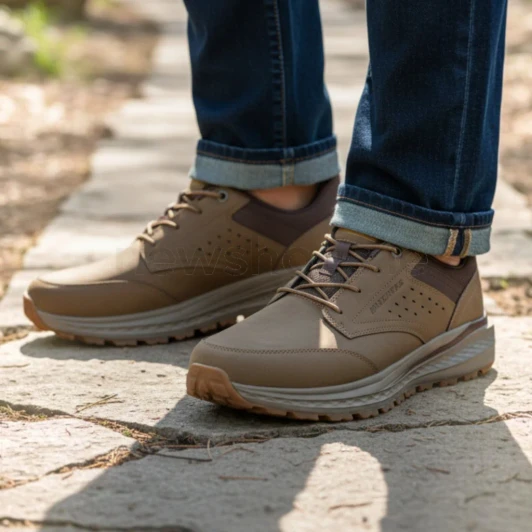 Skechers Slip-ins Relaxed Fit: Slade Ultra - Ronan 211448 Light Brown Men's Sneaker | newshoes.ie