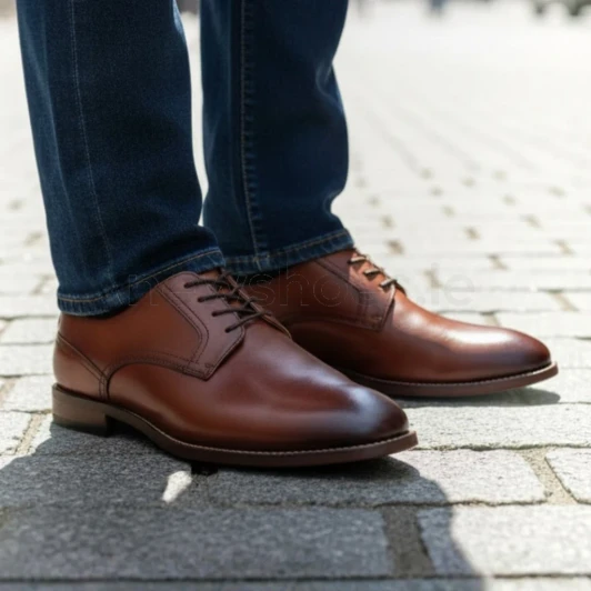 Clarks Bowburn Lace 26189036 Tan Leather Men's Formal Shoe | newshoes.ie