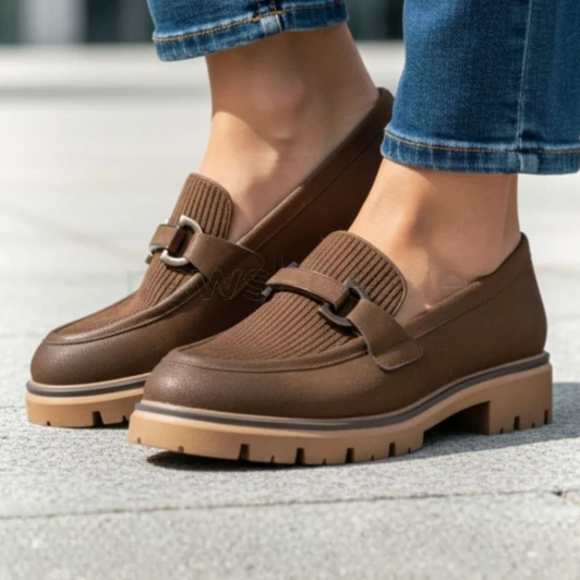 Marco Tozzi 2-24782-47 360 Cafe Nubuck Loafer | newshoes.ie