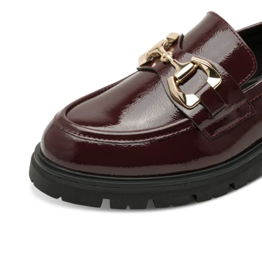 Marco Tozzi 2-24700-43 511 Bordeaux Patent Loafer | newshoes.ie