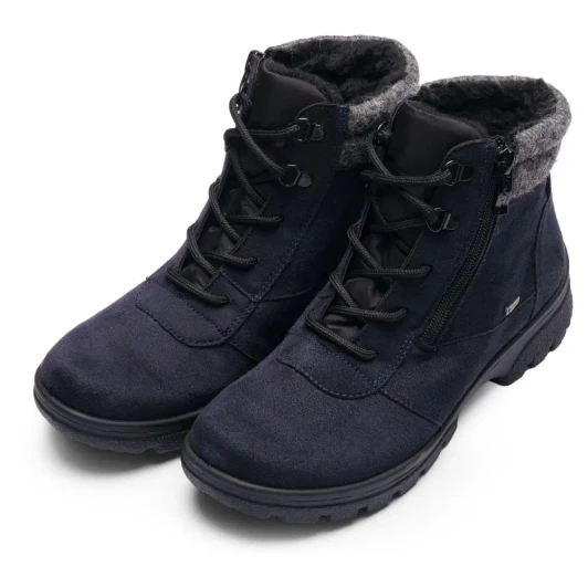 Ara Saas-Fee 12-49309-02 Deep Navy Gore-Tex Ankle Boot | newshoes.ie