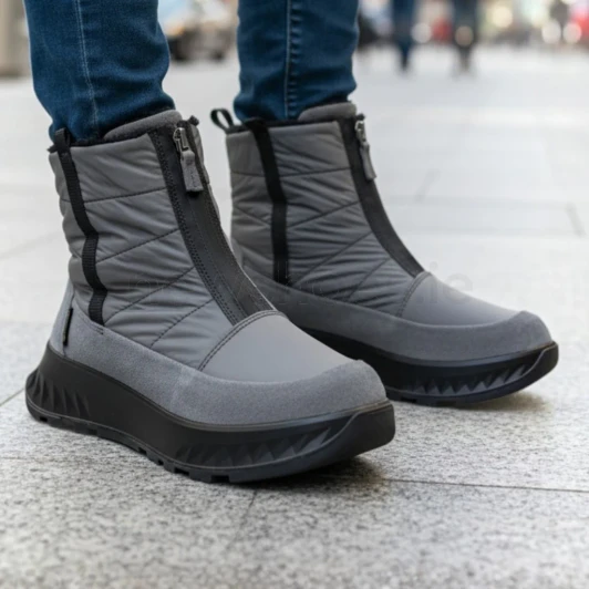 Ara St. Moritz 12-26409-11 (H Fitting) Graphite Wide Fit Gore-Tex Ankle Boot | newshoes.ie